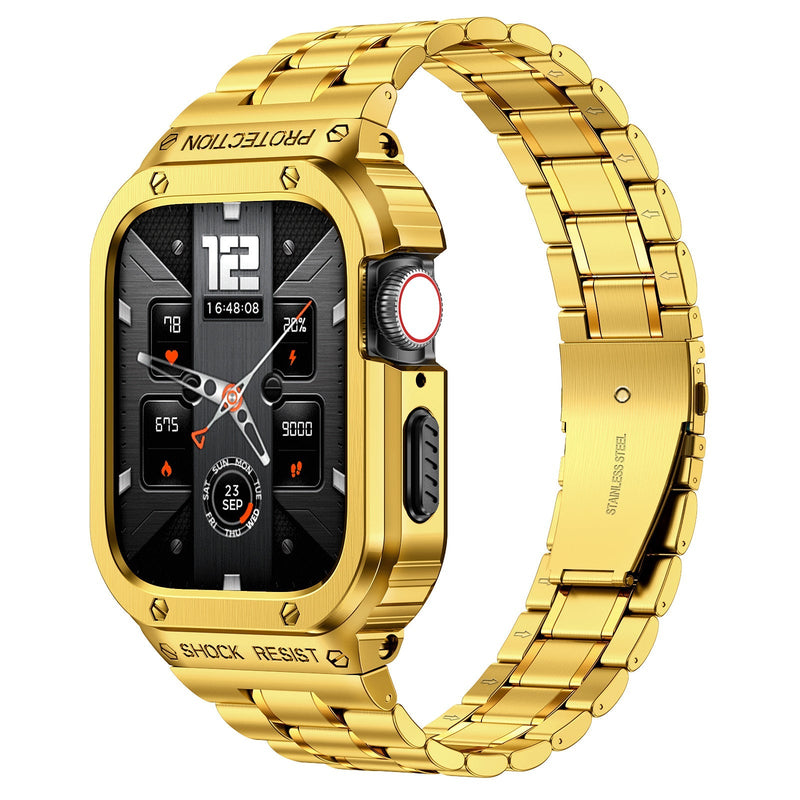 Apple Watch Shock Resist Protection Stainless Steel Band & Case