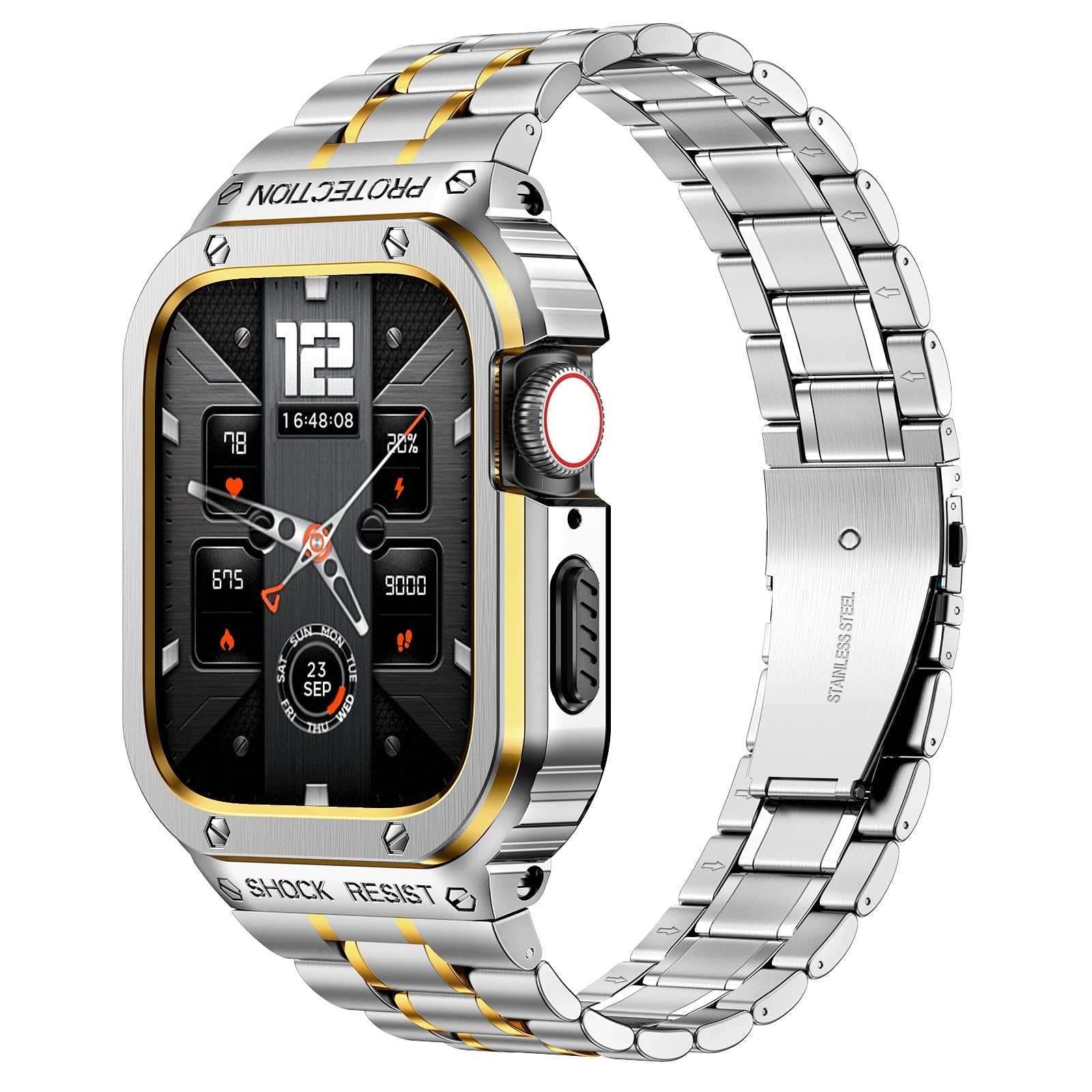 Apple Watch Shock Resist Protection Stainless Steel Band & Case