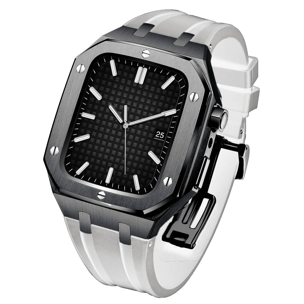Apple Watch 316L Stainless Steel Case & Silicone Band