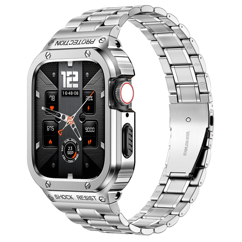 Apple Watch Shock Resist Protection Stainless Steel Band & Case