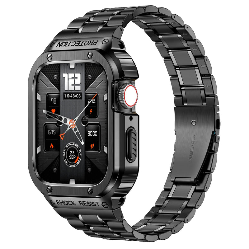 Apple Watch Shock Resist Protection Stainless Steel Band & Case