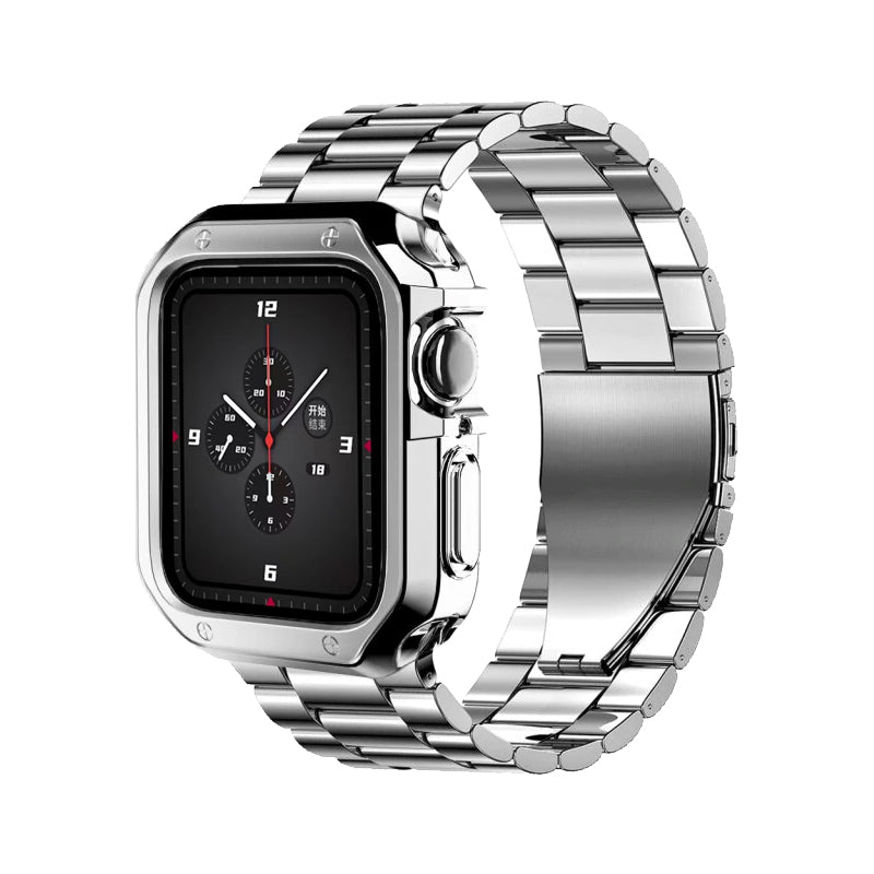 Apple Watch Silicone Case & Steel Band